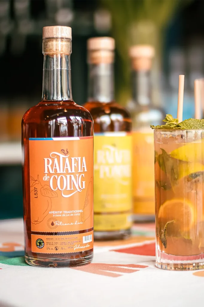 Incoingnito, cocktail des potions d'Oc à partir du ratafia de coing