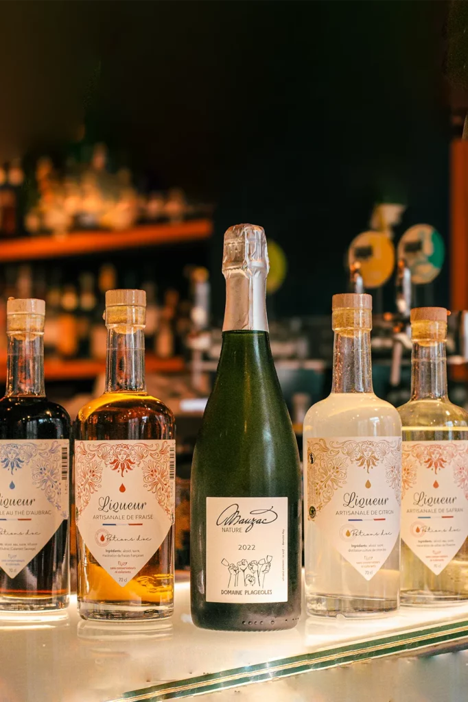 Royal d'Oc, cocktail à partir des liqueurs des Potions d'Oc et de Champagne